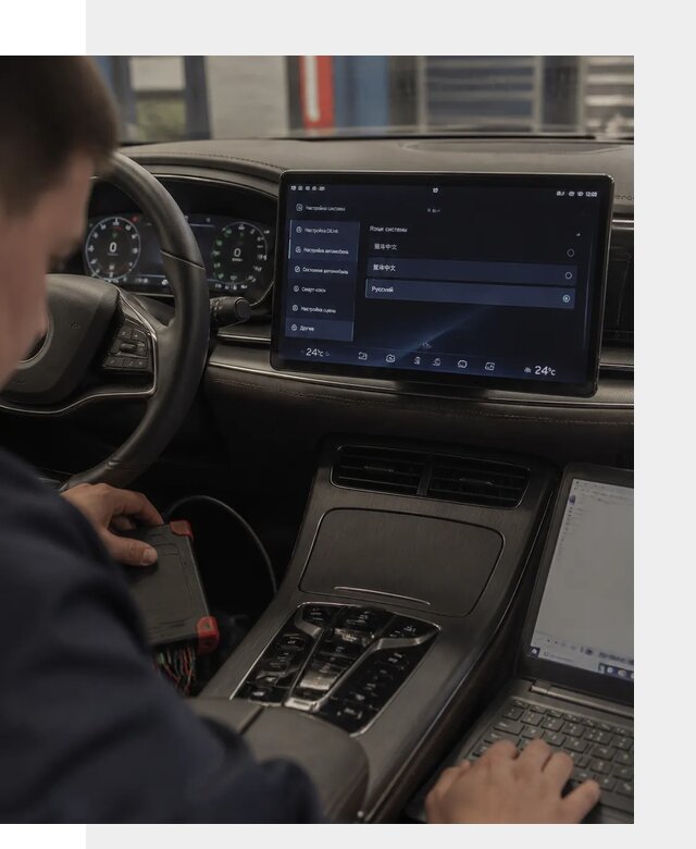Русификация автомобиля BYD HAN для эксплуатации в Горном-Алтайске